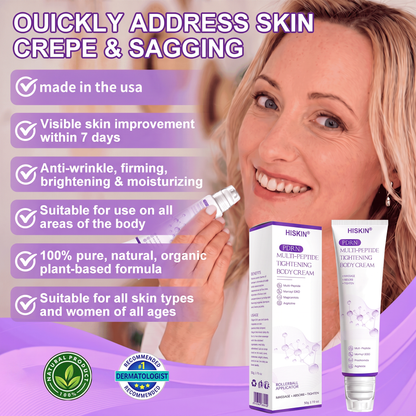 HISKIN®💟PDRN Multi-Peptide Massaging Body Roller Cream- Anti-aging, Hydrating, Skin Firming & Lifting, Skin Repair, Even Tone, Acne and Dark Spot Treatment, Wart and Mole Removal, and Psoriasis Relief