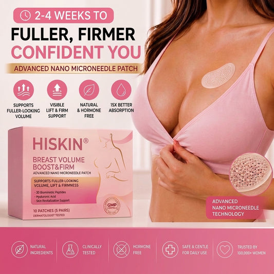 🏆 HISKIN® ✨ Breast Volume Boost & Firming Nano Microneedle Patches 🎀 Lift sagging, restore fullness—no surgery, no injections, zero irritation.