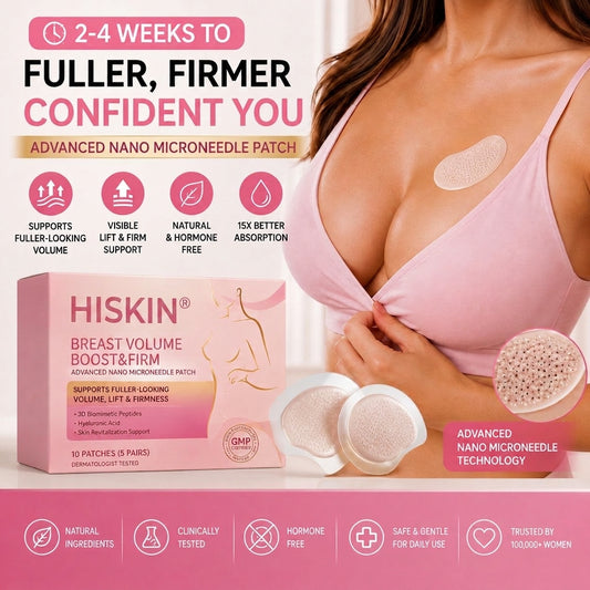 🏆 HISKIN® 👙 Breast Volume Boost & Firming Nano Microneedle Patches 🎀 Lift sagging, restore fullness—no surgery, no injections, zero irritation.
