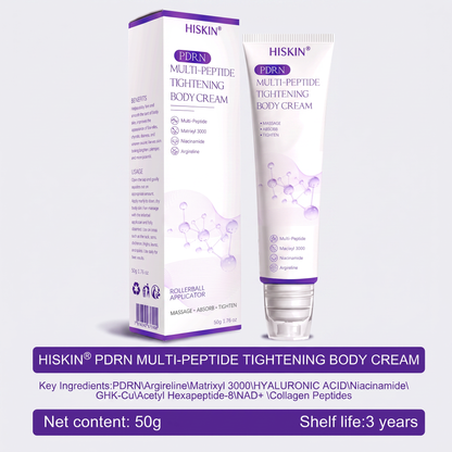 HISKIN®💟PDRN Multi-Peptide Massaging Body Roller Cream- Anti-aging, Hydrating, Skin Firming & Lifting, Skin Repair, Even Tone, Acne and Dark Spot Treatment, Wart and Mole Removal, and Psoriasis Relief